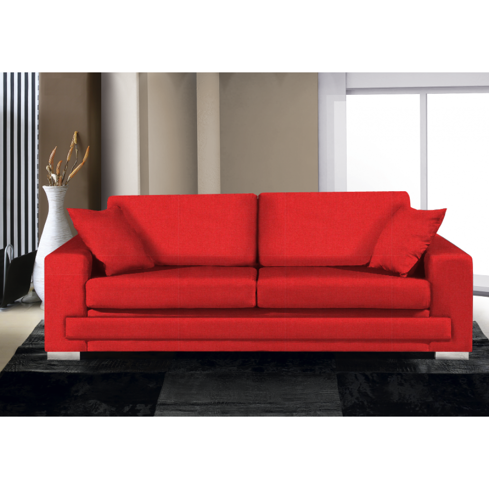 Καναπές Matrix Διθέσιος-165φ 90β εκ-Κόκκινο