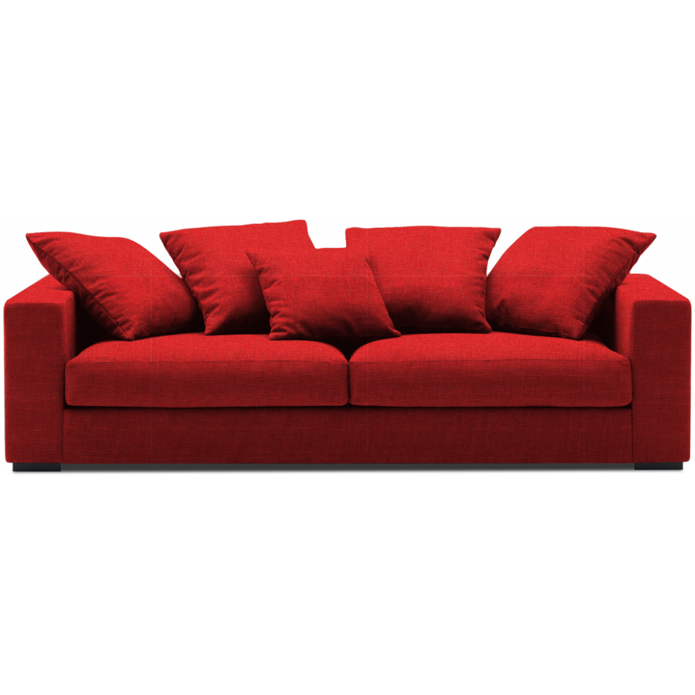 Καναπές Pilo Τριθέσιος-225φ 90β εκ-Κόκκινο