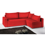 Γωνιακός καναπές Kleio-195φ 140β-Κόκκινο