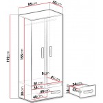 Ντουλάπα Apetito δίφυλλη