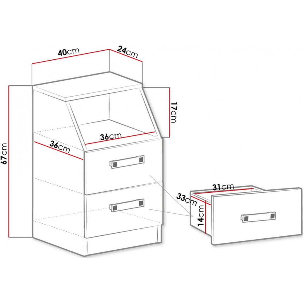 Συρτάρι γραφείου Trafiko-Mple