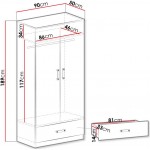 Ντουλάπα Trafiko δίφυλλη-Mple