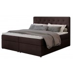 Επενδυμένο κρεβάτι Delande-160 x 200-Kafe