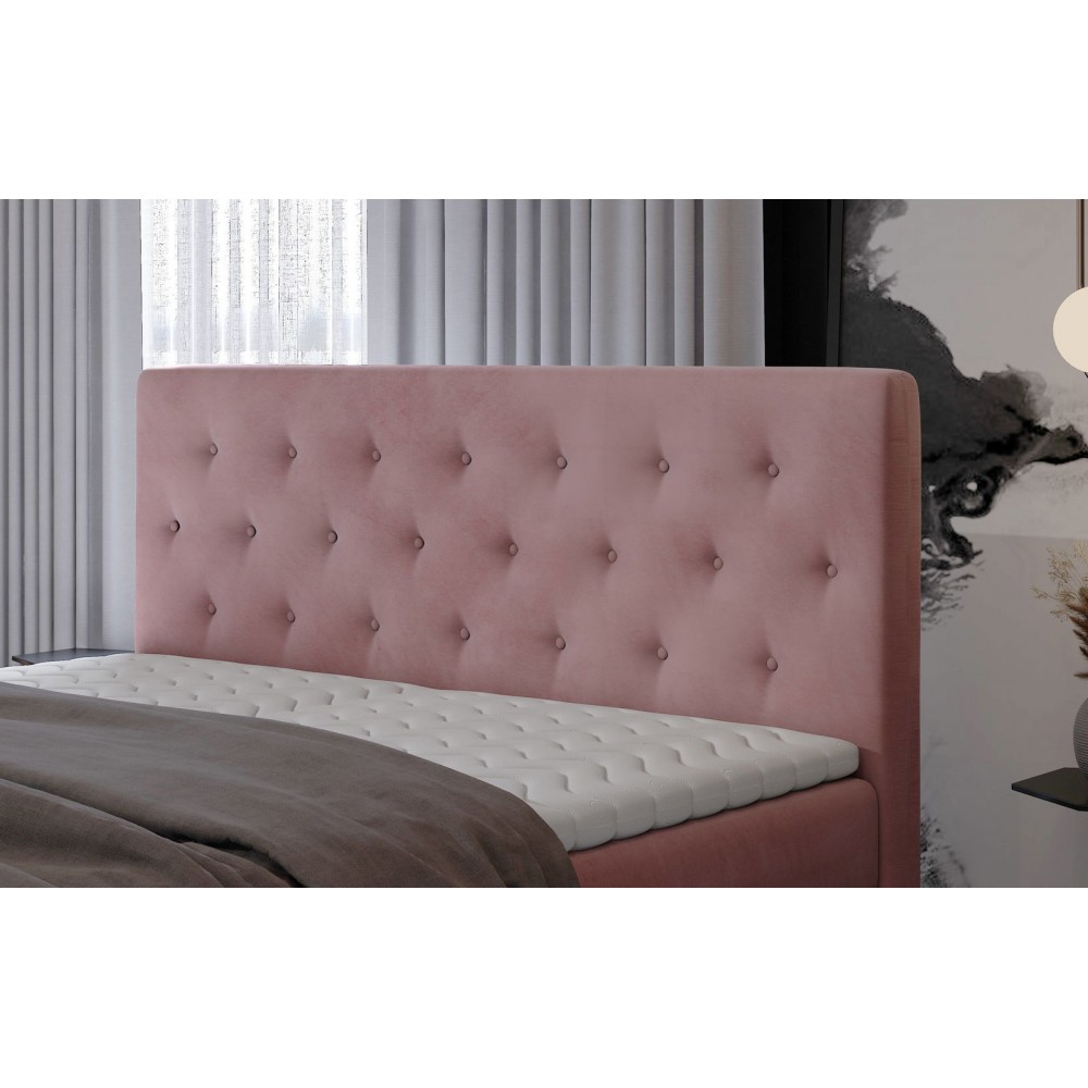 Επενδυμένο κρεβάτι Delande-140 x 200-Roz