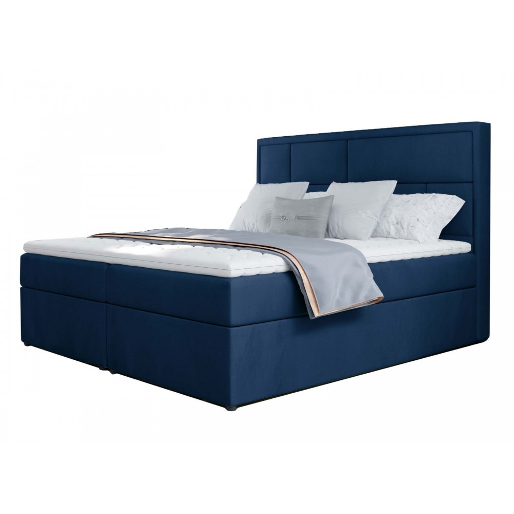 Επενδυμένο κρεβάτι Dorma-140 x 200-Mple Skouro