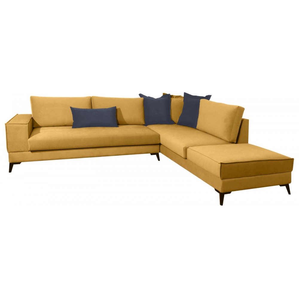 Γωνιακός καναπές Rosto-Moustardi-Αριστερή