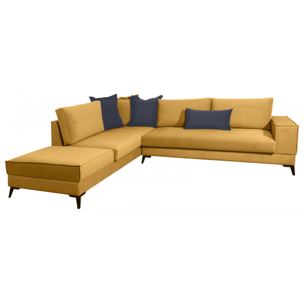 Γωνιακός καναπές Rosto-Moustardi-Δεξιά