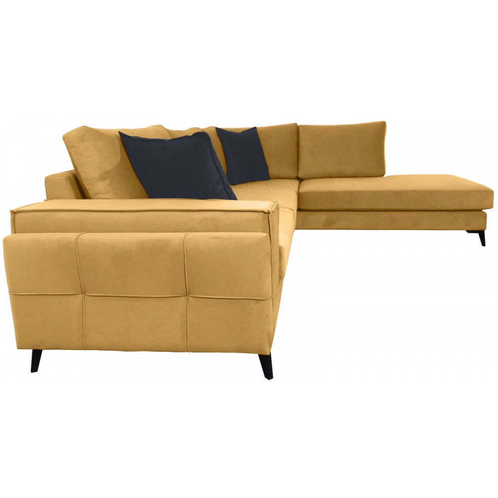 Γωνιακός καναπές Siena-Moustardi-Αριστερή