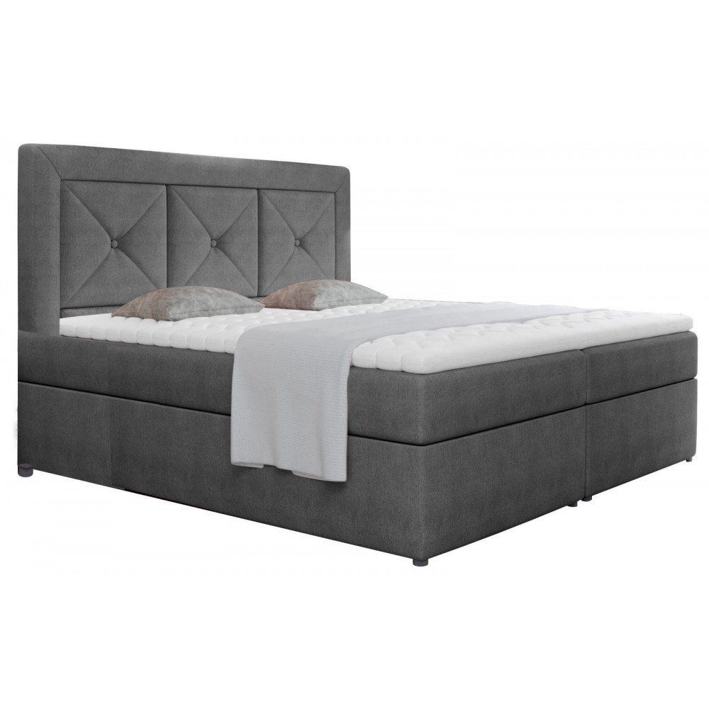 Επενδυμένο κρεβάτι Irma-160 x 200-Gkri