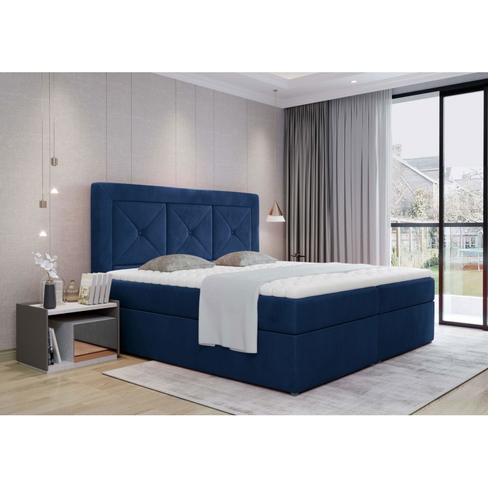 Επενδυμένο κρεβάτι Irma-160 x 200-Mple Skouro