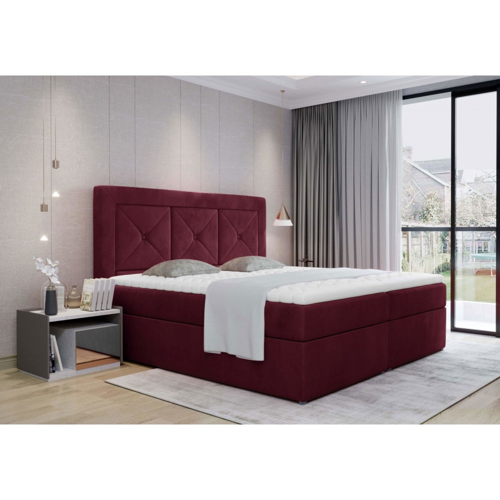 Επενδυμένο κρεβάτι Irma-160 x 200-Mporntw