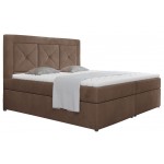 Επενδυμένο κρεβάτι Irma-180 x 200-Kafe Anoixto