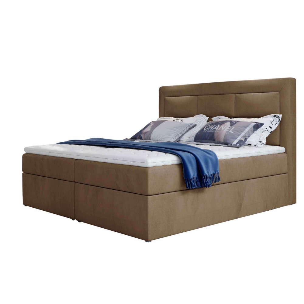 Επενδυμένο κρεβάτι Benson-Kafe Anoixto-160 x 200