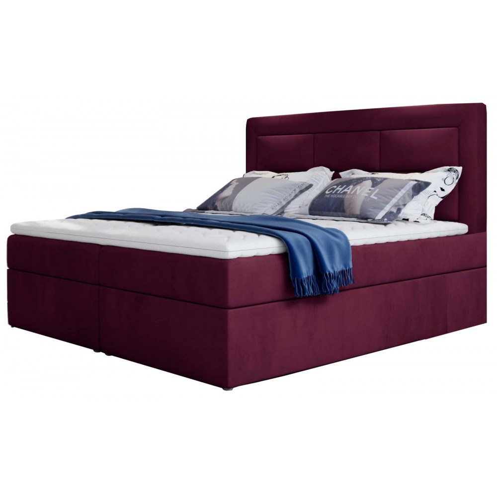 Επενδυμένο κρεβάτι Benson-Mporntw-160 x 200