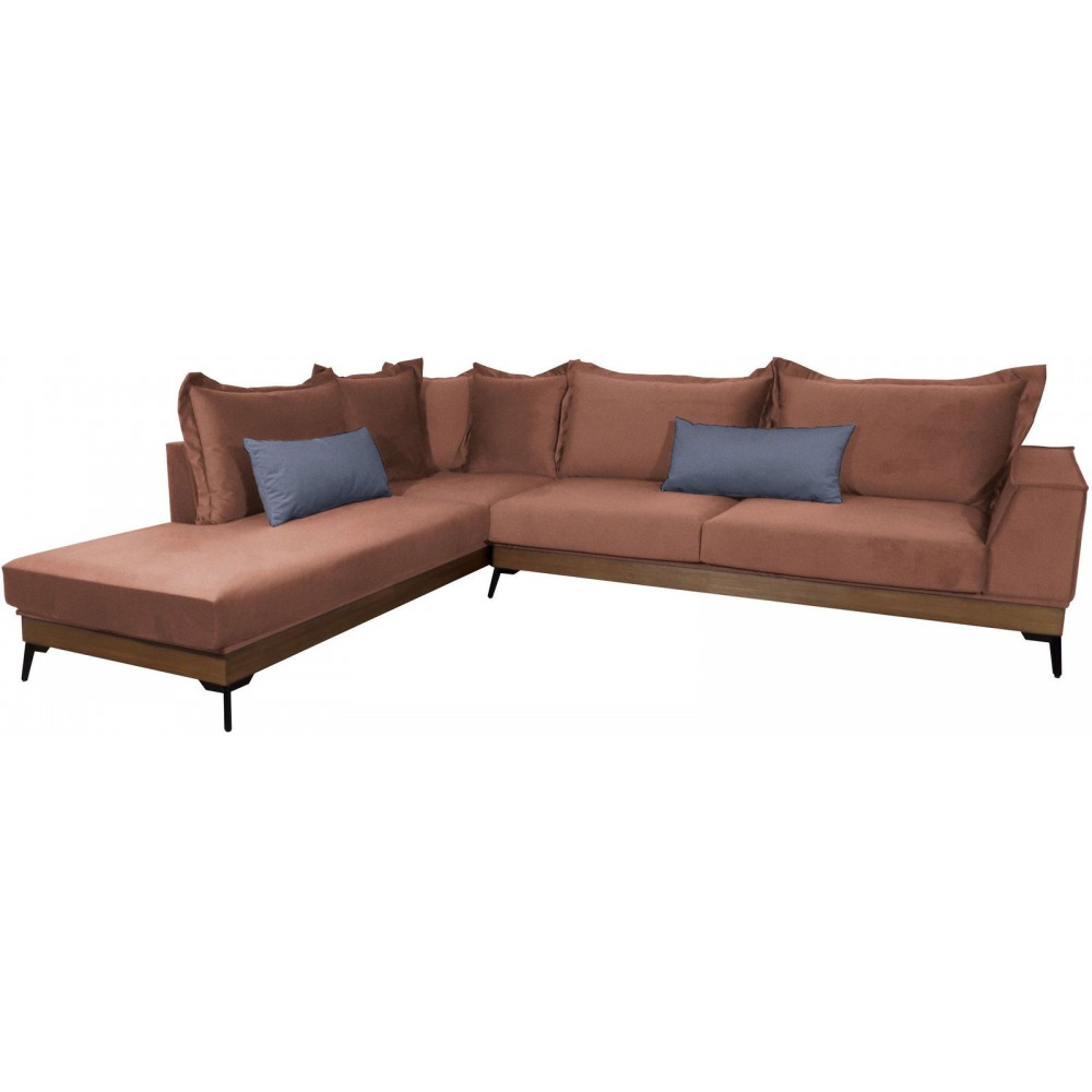 Γωνιακός καναπές Boss-Portokali-Δεξιά