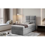 Επενδυμένο κρεβάτι Ivan-Gkri Anoixto