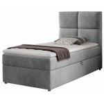 Επενδυμένο κρεβάτι Ivan-Gkri Anoixto