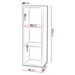 Βιβλιοθήκη Clever 3s-Λευκό