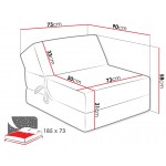 Πολυθρόνα - Κρεβάτι Kevin-Mauro