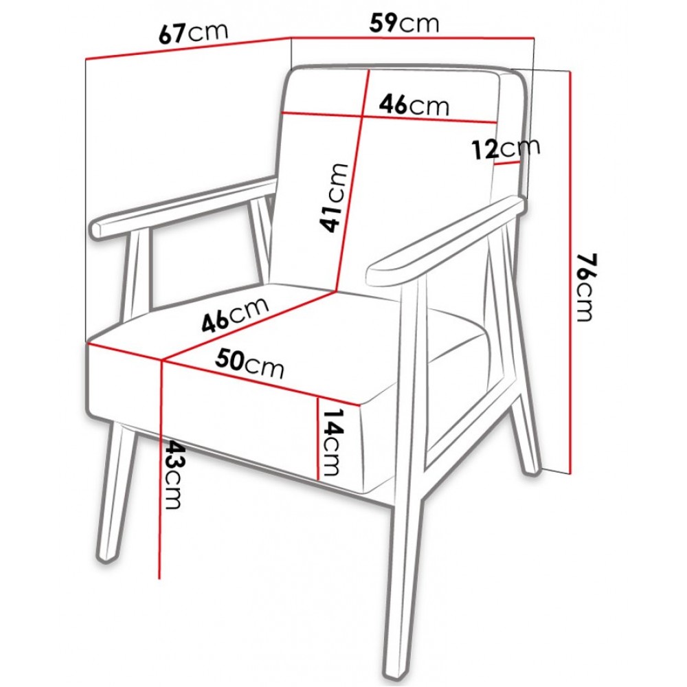 Πολυθρόνα Retro-Menta