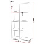 Βιβλιοθήκη Clever 8s-Λευκό