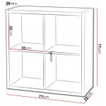 Βιβλιοθήκη Clever Cube-Φυσικό