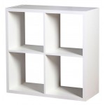 Βιβλιοθήκη Clever Cube-Λευκό
