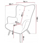 Πολυθρόνα Skandynavia-Menta