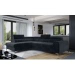 Γωνιακός καναπές Renesy-Gkri Skouro-Αριστερή