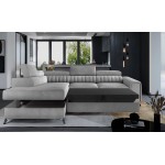 Γωνιακός καναπές Renesy-Gkri Skouro-Αριστερή