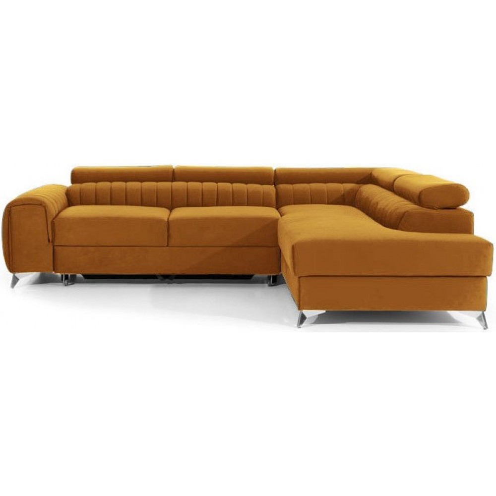 Γωνιακός καναπές Renesy-Moustardi-Δεξιά