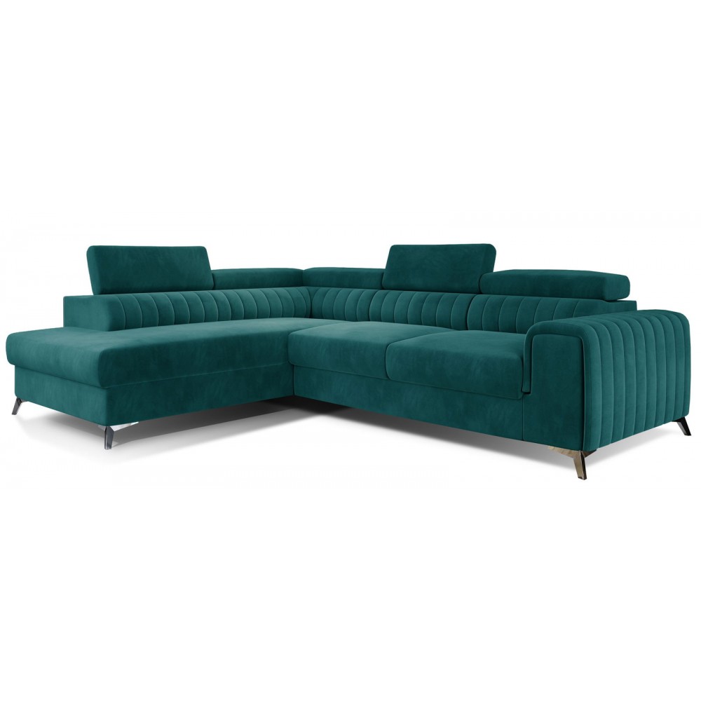 Γωνιακός καναπές Renesy-Petrol-Αριστερή