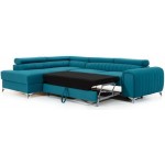 Γωνιακός καναπές Renesy-Petrol-Αριστερή