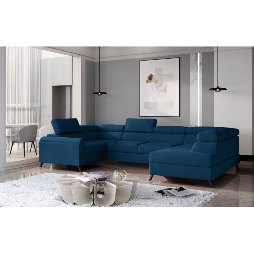 Γωνιακός καναπές Candia-Mple Skouro-Δεξιά