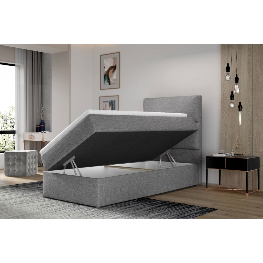 Επενδυμένο κρεβάτι Odette-Gkri Anoixto