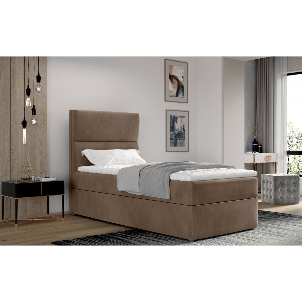 Επενδυμένο κρεβάτι Odette-Mpez