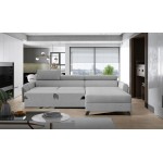 Γωνιακός καναπές Marietta-Mple Skouro-Αριστερή