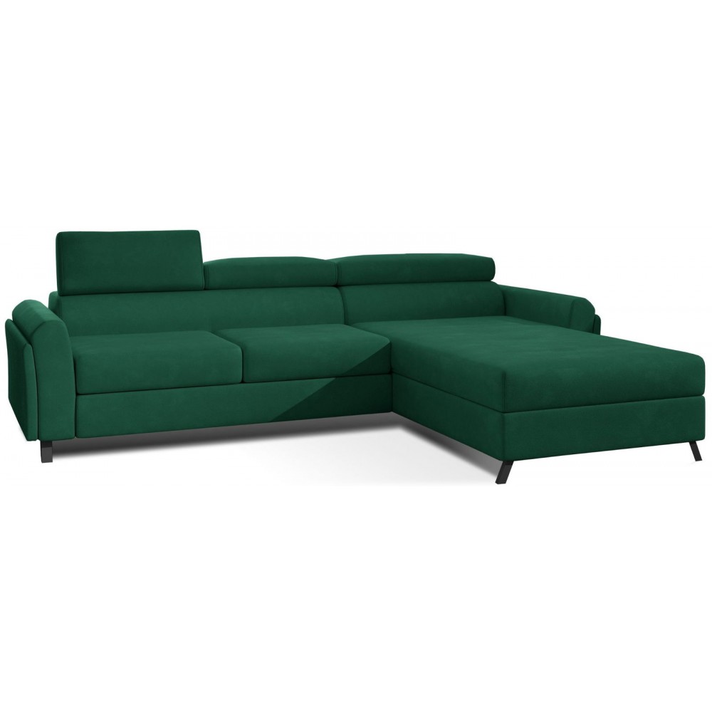 Γωνιακός καναπές Marietta-Prasino-Δεξιά