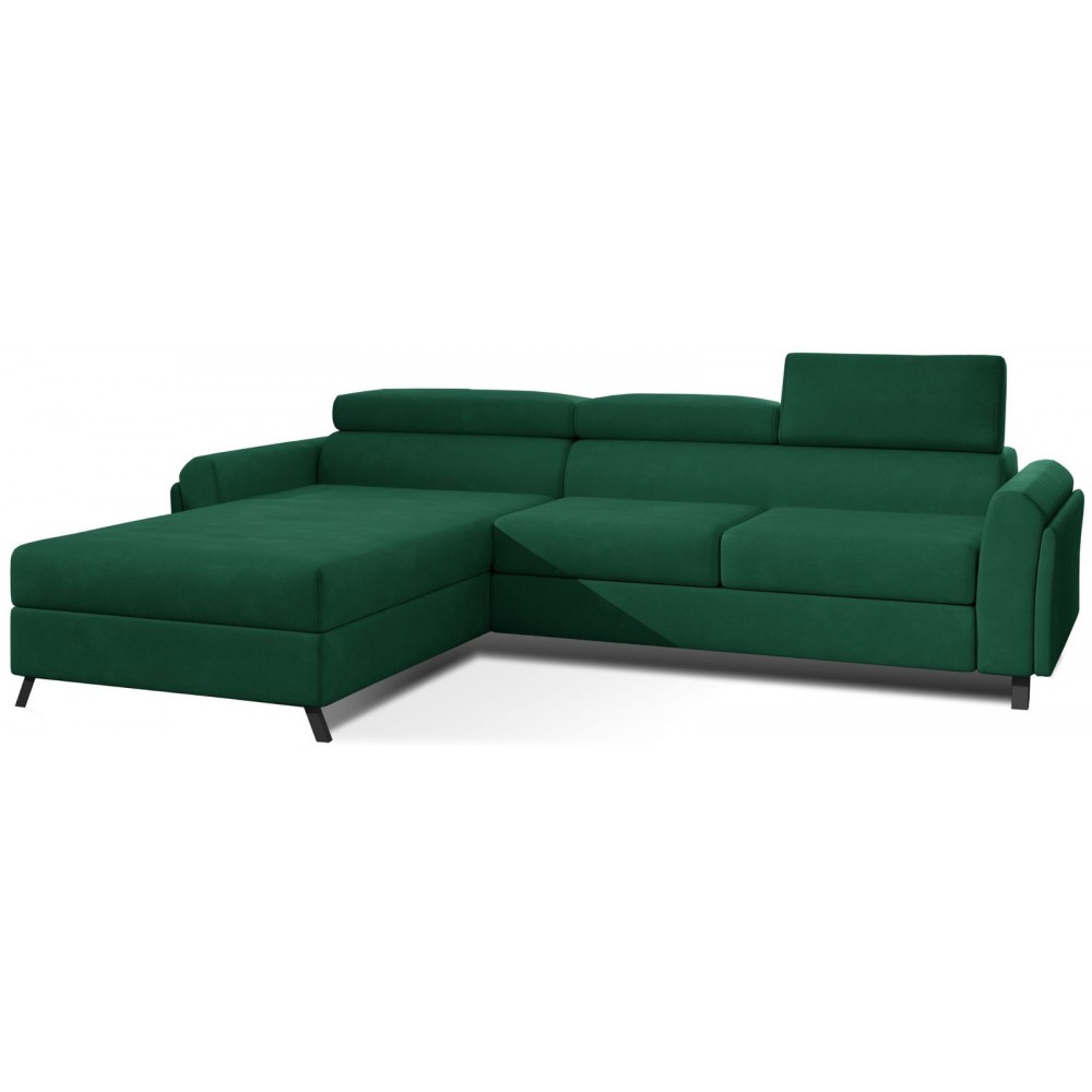 Γωνιακός καναπές Marietta-Prasino-Αριστερή