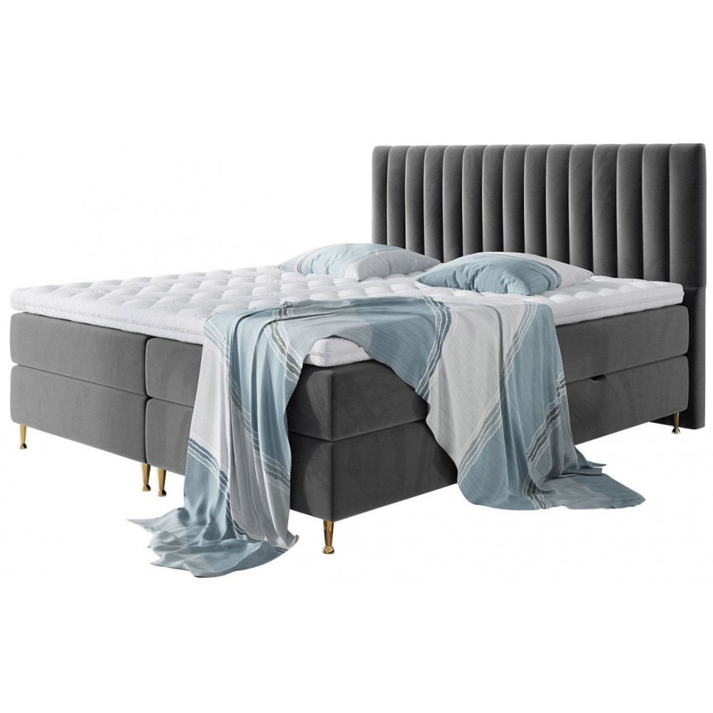 Επενδυμένο κρεβάτι Elegance-Gkri-160 x 200 εκ.