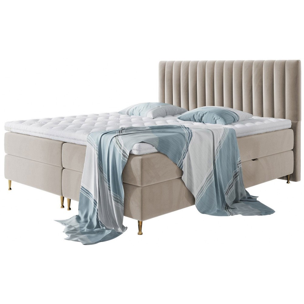 Επενδυμένο κρεβάτι Elegance-Mpez-140 x 200 εκ.