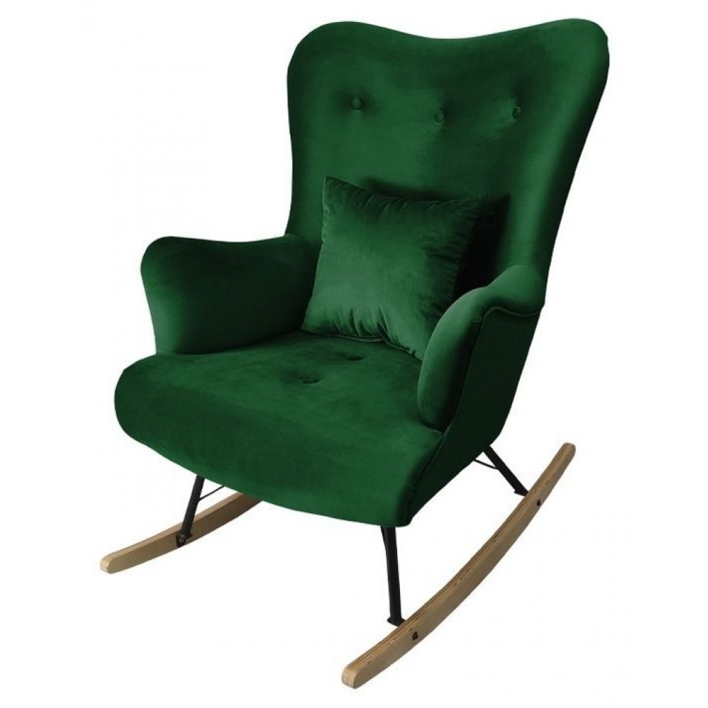 Κουνιστή πολυθρόνα Skandynavia II-Prasino