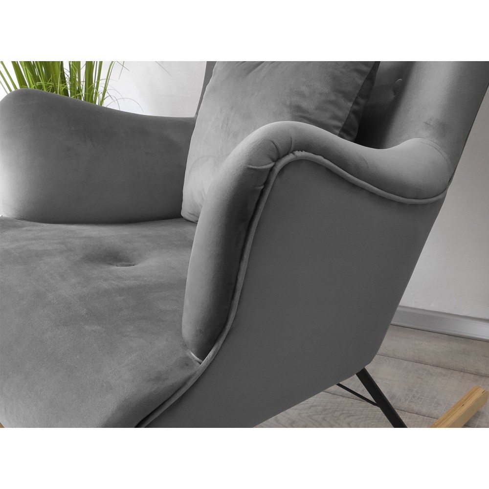 Κουνιστή πολυθρόνα Skandynavia II-Prasino