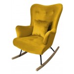 Κουνιστή πολυθρόνα Skandynavia II-Moustardi