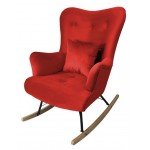 Κουνιστή πολυθρόνα Skandynavia II-Kokkino