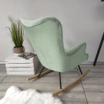 Κουνιστή πολυθρόνα Skandynavia II-Menta