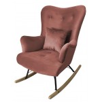 Κουνιστή πολυθρόνα Skandynavia II-Roz