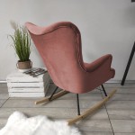 Κουνιστή πολυθρόνα Skandynavia II-Roz