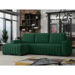 Γωνιακός καναπές Hugo-Prasino-Αριστερή