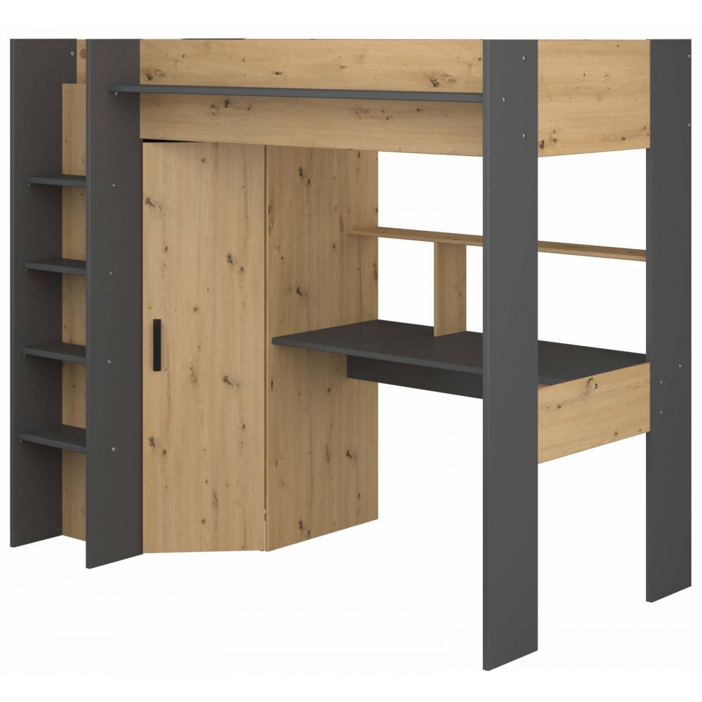 Πολυλειτουργικό κρεβάτι Dense-Fusiko-Mavro